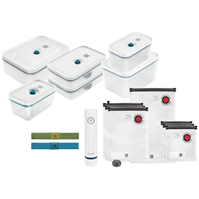 Image of ZWILLING Fresh &amp; Save Vacuum Starter Set, Plastic, M/L, 16 pcs, La Mer