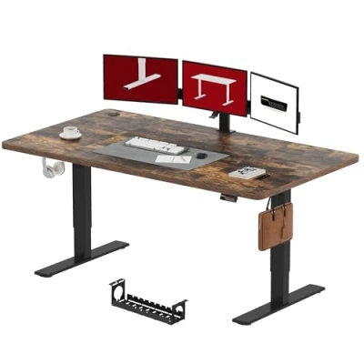 Image of SANODESK FQ1 200x80cm Electric Standing Desk Height Adjustable Sit Stand Home Office with Memory Smart Pannel Splice Board