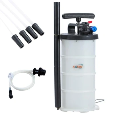 Image of KATSU Tools Manual Pneumatic Oil Extractor Pump 5L Fluid Evacuator Motor Engine Change Petrol Fuel Transfer Vacuum Suction for Cars Motorbikes Marine