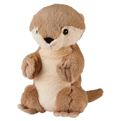 Image of Warmies Plush Otter Microwavable, with French Lavender Scent, Hot or Cold Teddy for Relaxation and Warm Relief, Suitable Adults Children