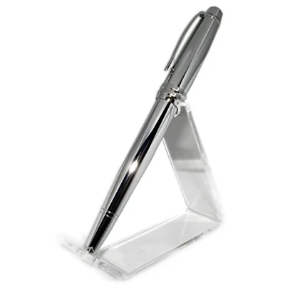 Image of CROSS Bailey Chrome Fountain Pen, Medium Point, Stainless Steel Nib, Classic Style