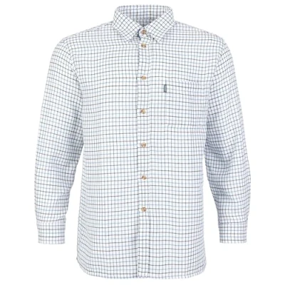 Image of Fort Men&#039;s 100 Tattersall Shirt, Blue, M