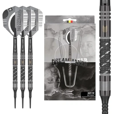 Image of TARGET Darts Dimitri Van Den Bergh x ECHO 90% Tungsten Soft Tip Set 20g Dart Set, Player Edition Dimi Pixel