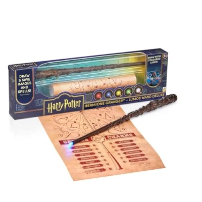 Image of WOW! STUFF Hermione Granger Deluxe Rechargeable Light Painting Wand With Multi Coloured LED Tip