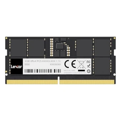 Image of Lexar SODIMM 8GB DDR5 RAM 5600 MHz, 262 Pin Laptop RAM, High Performance Gaming DRAM SO DIMM for Memory/All in one Intel NUC mini PC, 1.1V, CL46 45 90(LD5S08G56C46ST BGS)