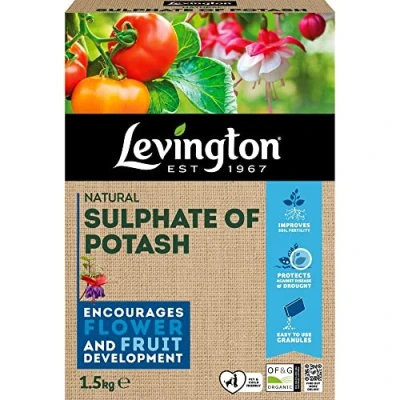Image of Levington Natural Sulphate of Potash for Flower &amp; Fruit Development, 1.5KG Carton