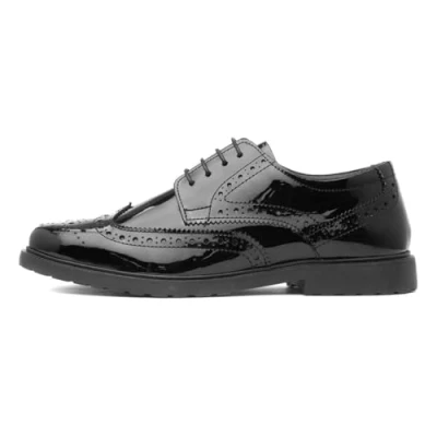 Image of Hush Puppies Women&#039;s Verity Brogue Oxford, Black, 8 UK