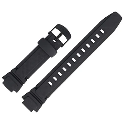 Image of Casio AQ 180 Watch Strap 14 mm Plastic Black