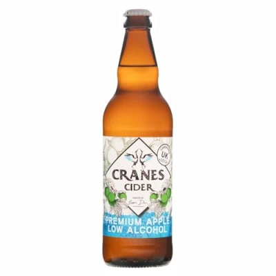 Image of Cranes Premium Low Alcohol Apple Cider 0.5% 8X500ml