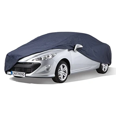 Image of Cartrend Full car cover &quot;New Generation&quot;, weatherproof, size XL, polyester blue, for BMW 5 series and similar models
