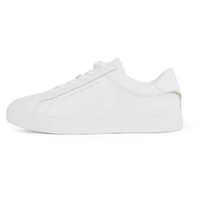 Image of Tommy Hilfiger Essential Court Trainers, Women&#039;s, Size: 5, White shoes