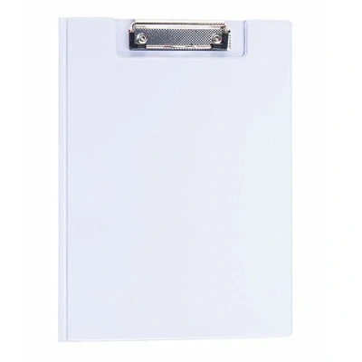 Image of eBuyGB A4 Durable PVC Clipboard with Folding Cover White