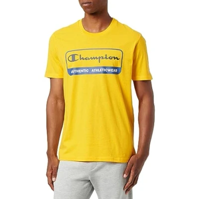 Image of Champion Men&#039;s Legacy Graphic Shop Authentic S Crewneck T Shirt, Oro, UK