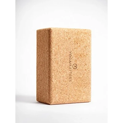 Image of Yogamatters Large Cork Yoga Brick Block Eco Friendly, Sustainable and Non Toxic Perfect for Yoga, Pilates, Training Home Workouts