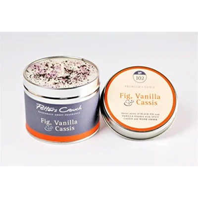 Image of Potters Crouch Scented Candle in a Tin Fig, Vanilla &amp; Cassis