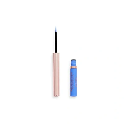Image of Makeup Revolution, Neon Heat, Coloured Liquid Eyeliner, Sky Blue, 2.4ml