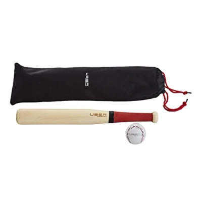 Image of Uber Games Rounders Set Includes Wooden Bat and Ball Family Game