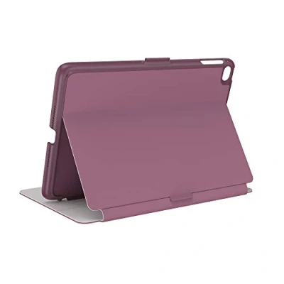 Image of Speck Products Balance Folio iPad Mini 2021/iPad 4/iPad 5 Case and Stand, Plumberry Purple/Crushed Purple/Crepe Pink