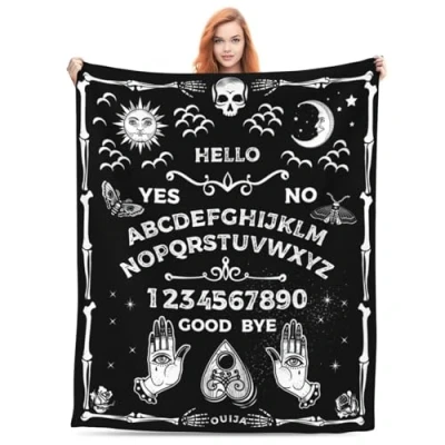 Image of Ouija Board Occultism Throw Blanket Super Soft Warm Bed Blankets for Couch Bedroom Sofa Office Car, All Season Cozy Flannel Plush Girls Boys Adults, 50&quot;X40&quot;