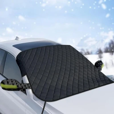 Image of Car Windscreen Cover, for Kia Ceed 2010 2012 All Weather Front Window Windshield Covers Esistent Snow Ice Frost Protective Cover with Seasons