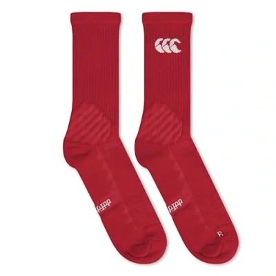 Image of Canterbury Men&#039;s British &amp; Irish Lions Crew (Grip) Socks Socks, Red Dahlia, M