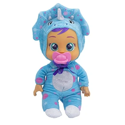 Image of Cry Babies Tiny Cuddles Tina 9 inch Baby Doll, Cries Real tears. Blue