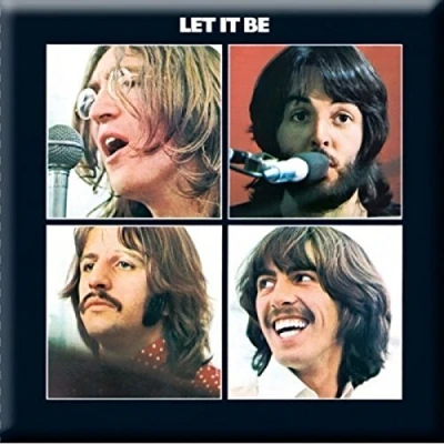 Image of Woodbrass Club Beatles Motivo. Let It Be 7,7 cm X Magnets