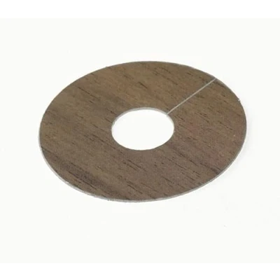 Image of 4 x Laser Cut (FC29 Walnut) Pipe Surrounds/Covers for Laminate Flooring (Can be Used Natural Floor Covers)