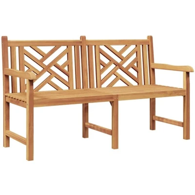 Image of vidaXL Garden Bench Brown 150 x 60 90 cm Solid teak wood