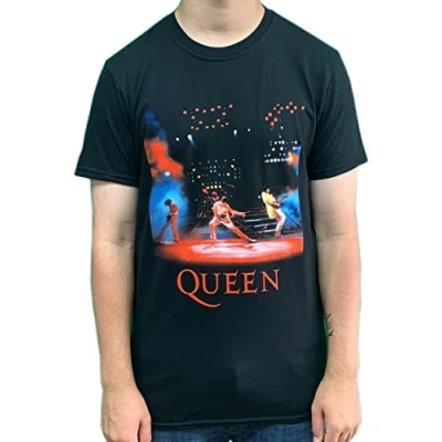 Image of Band Monkey Queen Unisex T Shirt Live Shot Spotlight