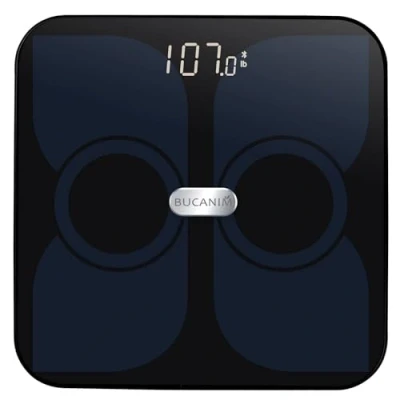 Image of Bathroom Smart Bluetooth Scales Body Fat Weighing Analyzer Digital Weight Scale Monitor Black