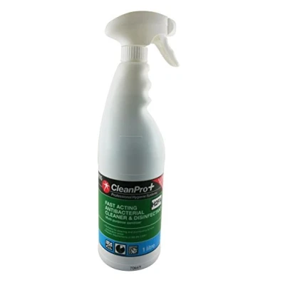 Image of Clean Pro+ Fast Acting Antibacterial Cleaner &amp; Disinfectant Trigger Spray 1L (2)