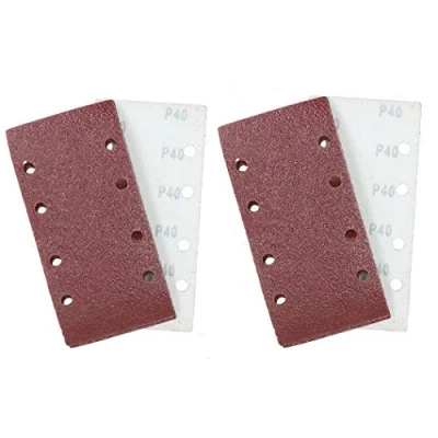 Image of 1/3 Sheet Sanding Sander Sandpaper Pads 20 Pack 40 Grit