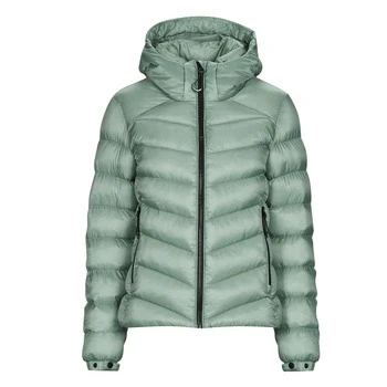 Image of Superdry Women&#039;s Hooded Fuji Padded Jacket, Light Jade Green, UK 12