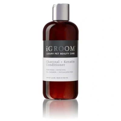 Image of iGroom Pro Keratin Leave In Dog Conditioner Conditioning Treatment for Dogs Hydrates &amp; Strengthens Damaged Coats Detangles Nourishes Coat Non Greasy Formula, 473ml