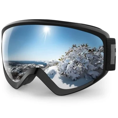 Image of Findway Kids Ski Goggles,Skiing Goggles Snow for Boys Girls Childrens Junior Childs Teen Age 3 4 5 6 7 8 9 10 11 12 13 14 15 16 Years OTG Over Glasses Anti Fog,100% UV Protection