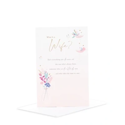 Image of UK Greetings Birthday Card for Wife What is a Wife? Sentimental Design