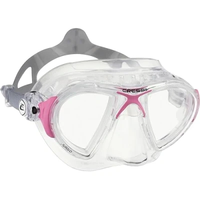 Image of Cressi Nano Compact Low Volume Scuba Freediving Snorkeling Mask (Made in Italy), Clear/Lilac