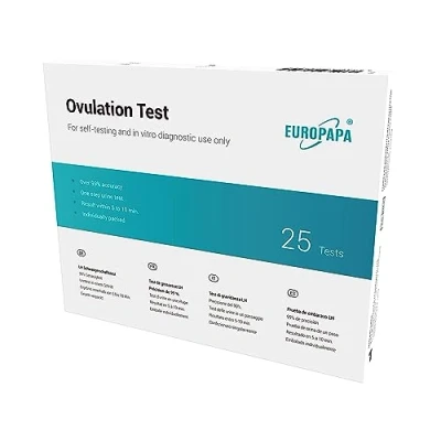 Image of EUROPAPA Healthcare 25 Pieces Ovulation Test for Ovulation, Fertility Women MIU/mL Sensitivity