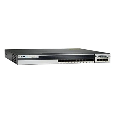 Image of Cisco Catalyst WS C3750X 12S E 1U Managed L3 Switch (Networks Network Managed, Silver Blue, L3, Full Duplex Assembly, 1U, Grid) (Renewed)