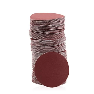 Image of SPEEDWOX Hook and Loop Sanding Discs 100pcs 2 inch 400 Grit Sandpaper for Sanders Drill Grinder Rotary Tools Attachment Woodworking Wood Auto, No Hole