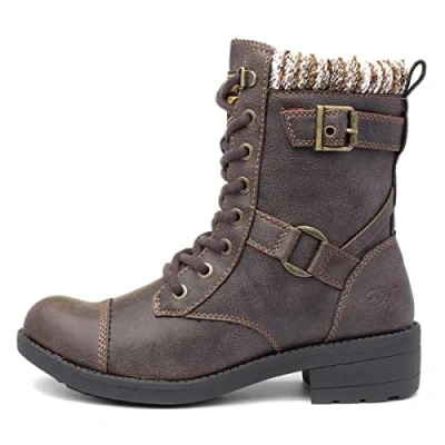Image of Rocket Dog Womens/Ladies Thunder Biker Boots (4 UK) (Brown Galaxy)
