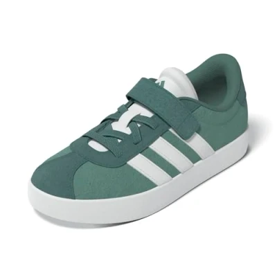 Image of adidas VL Court 3.0 Hook and Loop Shoes Kids, Powder Teal/Cloud White/Preloved Teal, 10 UK Child