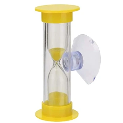 Image of 2 Minute Shower Timer Tooth Brushing Christmas Gifts Children with Suction Cup Hourglass Sand Clock Desktop Ornament for Kids