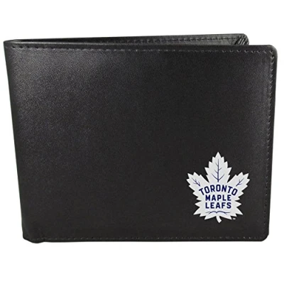 Image of Siskiyou NHL Sports Mens Toronto Maple Leafs Bi fold Wallet One Size Black