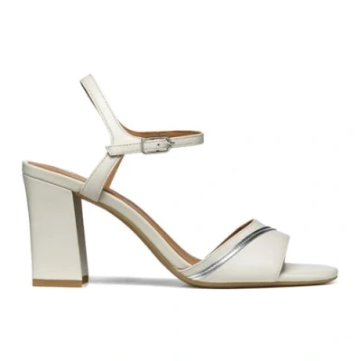 Image of Geox Women&#039;s D New Eraklia 80 F Heeled Sandal, Lt Sand, 6 UK