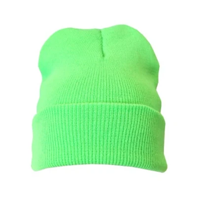 Image of 3 x Beanie Hat Plain Green Soft Comfortable Casual for Men Women Warm Knitted Winter Woolly Skully Ski Headwear