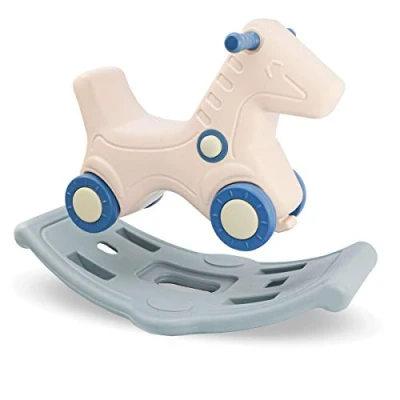 Image of LittleTom 2 in 1 Rocking Horse and Ride on Toy Kids from Year Baby Animal Indoor Outdoor