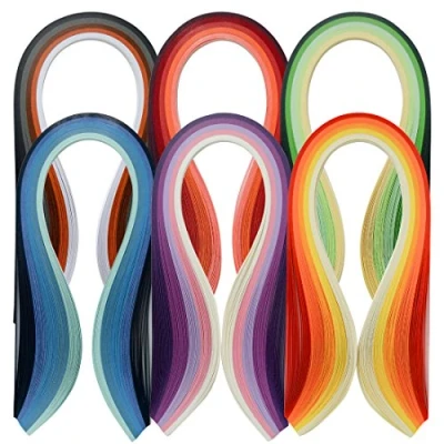 Image of Juya Paper Quilling Set 600 Strips 30 Colors 39cm Length/Strip Width 5mm