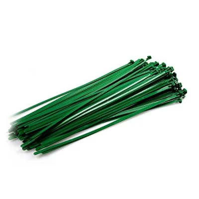 Image of Green Releasable Cable Ties 7.6mmx370mm, 20 Pieces